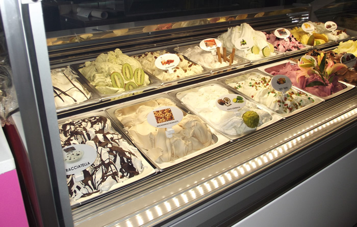 vitrine pour glaces